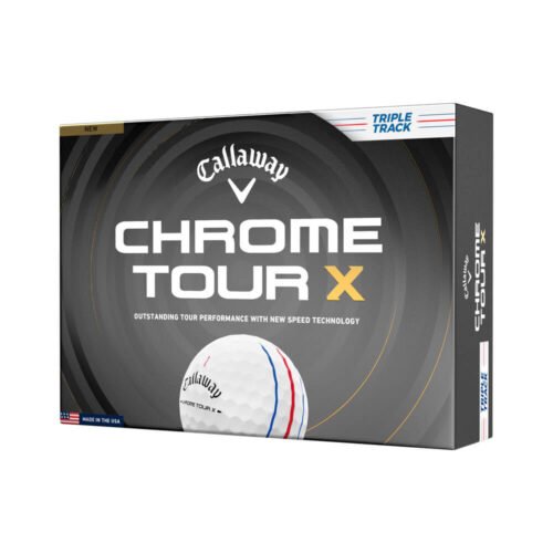 Callaway Chrome Tour X Triple Track Golf Balls (2026) – White (1 Ball)